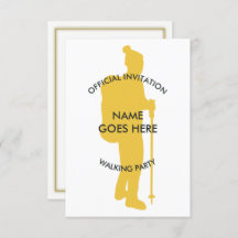 Customizable Walking Party Invitation