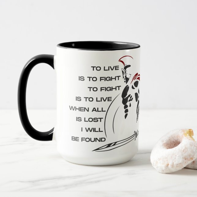 Customizable "WARRIORs SOUL" 15oz Mug (With Donut)