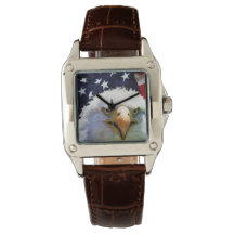 Customizable watches American flag