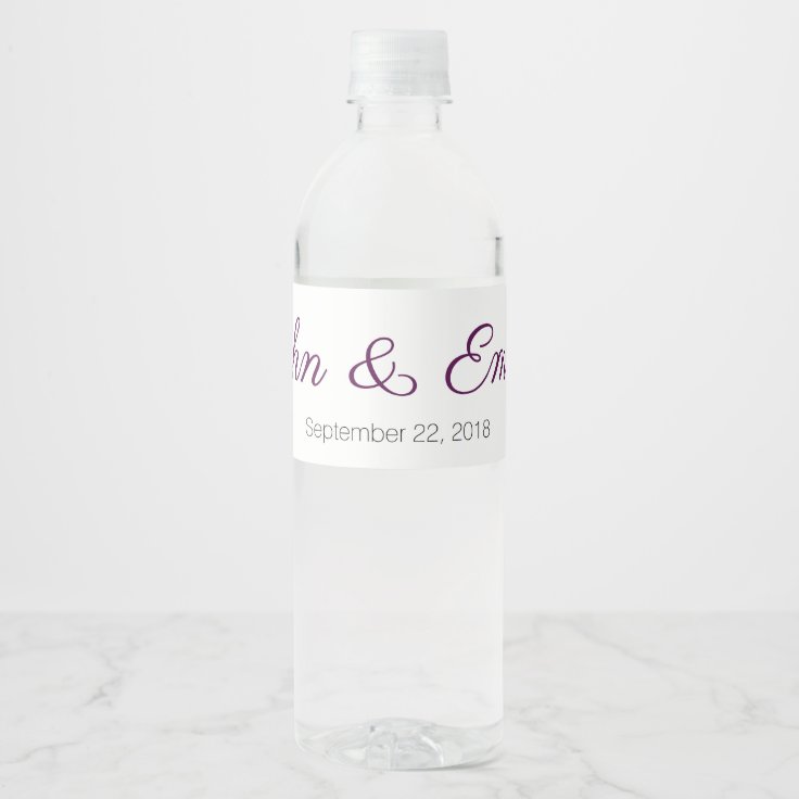Customizable water bottle labels Zazzle