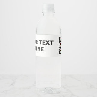 Customizable Water Bottle Labels (Set of 4)