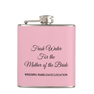 CUSTOMIZABLE Water for Mother of the Bride Flask