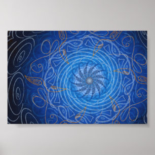 Customizable Water (Psychedelic spirograph) Poster