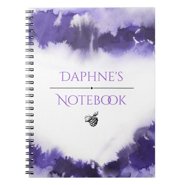 Customizable Watercolor Notebook (Front)