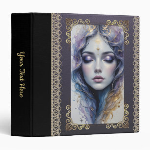 Customizable Watercolor Woman Face Binder