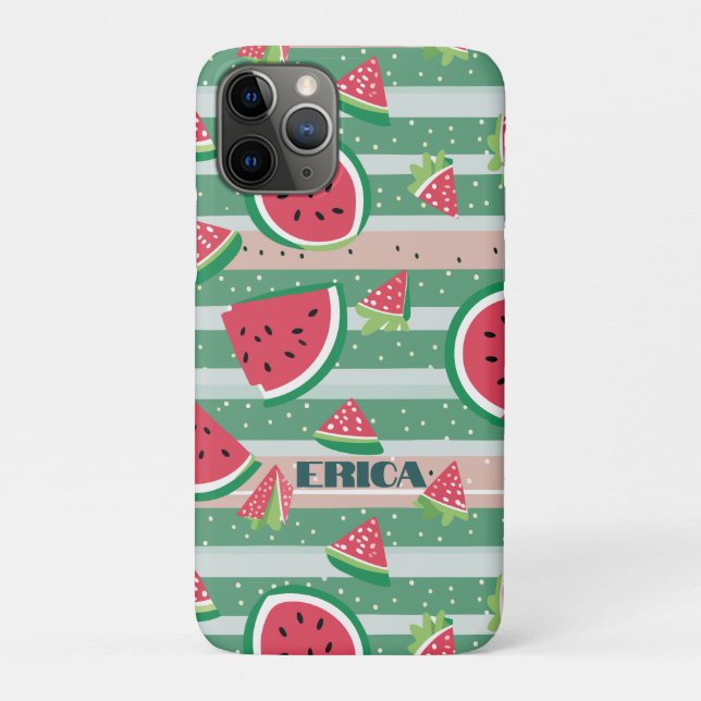 Customizable Watermelon Pattern Case-Mate iPhone Case (Back)