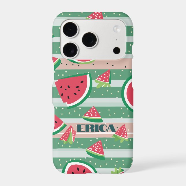Customizable Watermelon Pattern Iphone Case (Back)