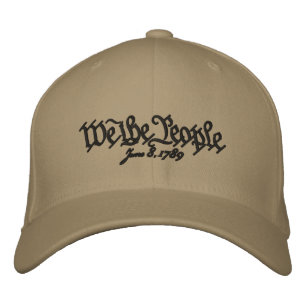 Customizable We the People FlexFit Embroidered Baseball Cap