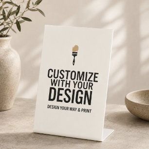 Customizable Wedding 4x6" Blank Display Sign