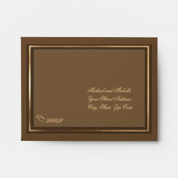 Customizable Wedding 5 ¾ X 4 3/8 Rsvp Envelope by 4westies at Zazzle