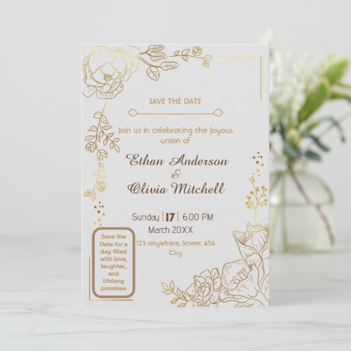 Customizable Wedding Card