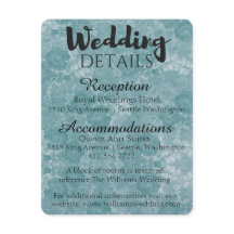 Customizable Wedding Details/ INSERT CARD