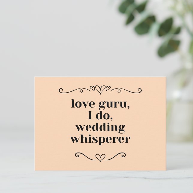 Customizable Wedding Event Planner Business Card (Love guru wedding whisperer event planner business cards)