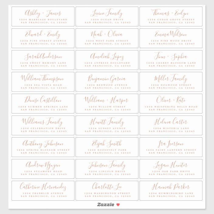 customizable-wedding-guest-address-labels-zazzle-in-2021