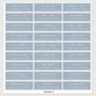 Customizable Wedding Guest Address Labels