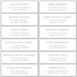 Customizable wedding guest address labels sticker<br><div class="desc">Easy to personalize,  names and addresses / individual wedding shipping address label stickers for guests.</div>
