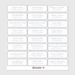 Customizable wedding guest address labels sticker<br><div class="desc">Easy to personalize,  names and addresses / individual wedding shipping address label stickers for guests.</div>