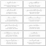 Customizable wedding guest address labels sticker<br><div class="desc">Easy to personalize,  names and addresses / individual wedding shipping address label stickers for guests.</div>