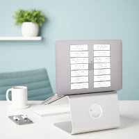 Customizable wedding guest address labels sticker