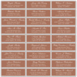 Customizable wedding guest address labels sticker<br><div class="desc">Easy to personalize,  names and addresses / individual wedding shipping address label stickers for guests.</div>