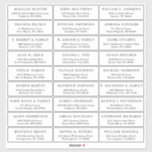 Customizable wedding guest address labels sticker<br><div class="desc">Easy to personalize,  names and addresses / individual wedding shipping address label stickers for guests.</div>