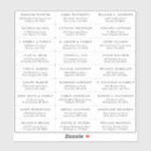 Customizable wedding guest address labels sticker