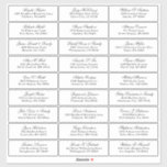 Customizable wedding guest address labels sticker<br><div class="desc">Easy to personalize,  names and addresses / individual wedding shipping address label stickers for guests.</div>
