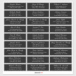 Customizable wedding guest address labels sticker<br><div class="desc">Easy to personalize,  names and addresses / individual wedding shipping address label stickers for guests.</div>