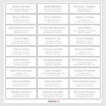 Customizable wedding guest address labels sticker<br><div class="desc">Easy to personalize,  names and addresses / individual wedding shipping address label stickers for guests.</div>