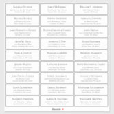 Minimalist Wedding Guest Address Labels, Zazzle