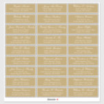 Customizable wedding guest address labels sticker<br><div class="desc">Easy to personalize,  names and addresses / individual wedding shipping address label stickers for guests.</div>