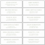 Customizable wedding guest address labels sticker<br><div class="desc">Easy to personalize,  names and addresses / individual wedding shipping address label stickers for guests.</div>