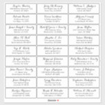 Customizable wedding guest address labels sticker<br><div class="desc">Easy to personalize,  names and addresses / individual wedding shipping address label stickers for guests.</div>