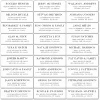 Customizable wedding guest address labels sticker