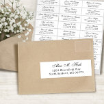 Customizable wedding guest address labels sticker<br><div class="desc">Easy to personalize,  names and addresses / individual wedding shipping address label stickers for guests.</div>