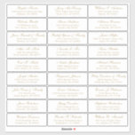 Customizable wedding guest address labels sticker<br><div class="desc">Easy to personalize,  names and addresses / individual wedding shipping address label stickers for guests.</div>