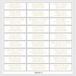 Customizable wedding guest address labels sticker<br><div class="desc">Easy to personalize,  names and addresses / individual wedding shipping address label stickers for guests.</div>