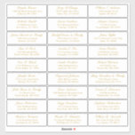Customizable wedding guest address labels sticker<br><div class="desc">Easy to personalize,  names and addresses / individual wedding shipping address label stickers for guests.</div>