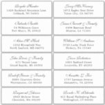 Customizable wedding guest address labels sticker<br><div class="desc">Easy to personalize,  names and addresses / individual wedding shipping address label stickers for guests.</div>