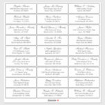 Customizable wedding guest address labels sticker<br><div class="desc">Easy to personalize,  names and addresses / individual wedding shipping address label stickers for guests.</div>