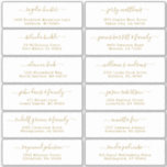 Customizable wedding guest address labels sticker<br><div class="desc">Easy to personalize,  names and addresses / individual wedding shipping address label stickers for guests.</div>
