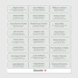 Customizable wedding guest address labels Stickers<br><div class="desc">Easy to personalize,  sage green color  names and addresses / individual wedding shipping address label stickers for guests.</div>