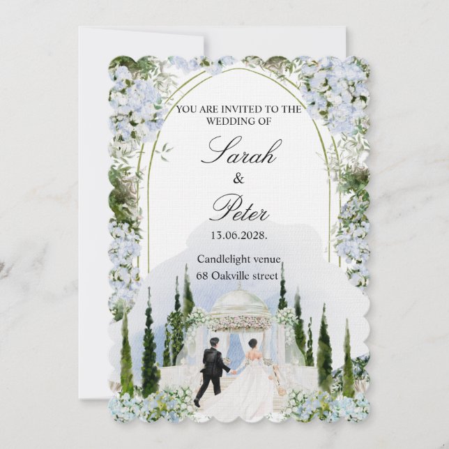 Customizable wedding invitation (Front)