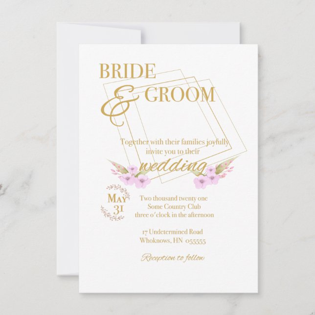 Customizable Wedding Invitation (Front)