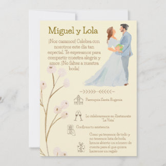 Customizable Wedding Invitation