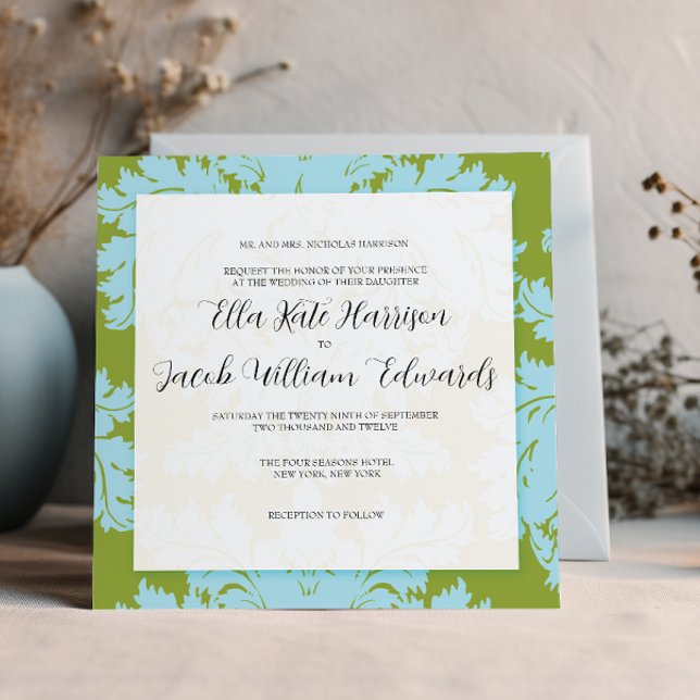 Customizable Wedding Invitation :: DAMASK (Creator Uploaded)
