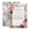 Customizable Wedding invitation marble faux gold