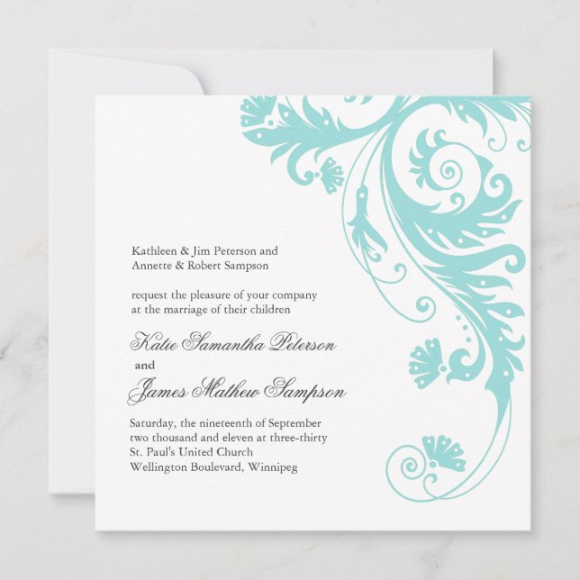 Customizable  Wedding Invitations (Front)