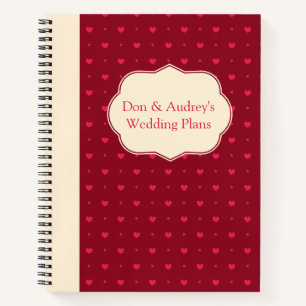 Customizable Wedding Plans Notebook