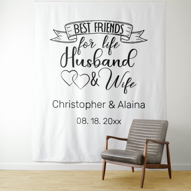 Customizable Wedding Quote Backdrop (In Situ)